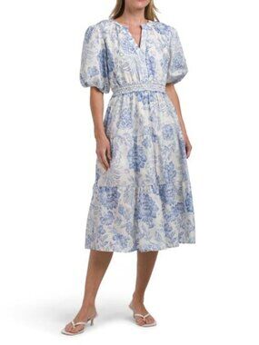 HARLOW AND ROSE Bubble Sleeve Midi Dress